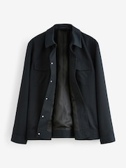 Navy Blue Twin Pocket Shacket - Image 7 of 12
