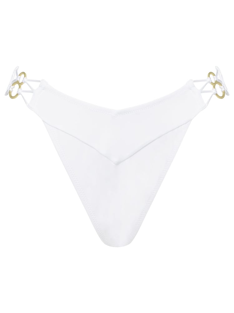 Ann Summers White Miami Dreams Brazilian Bikini Bottoms - Image 6 of 6