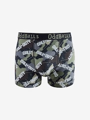 OddBalls Green Call of Duty Camo Print Boxers - Image 1 of 1