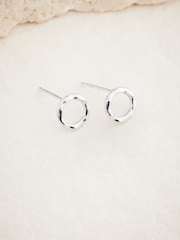 Sterling Silver Circle Stud Earrings - Image 4 of 5