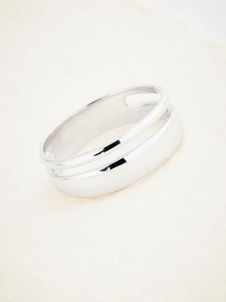 Sterling Silver Two Band Ring - Image 1 of 2