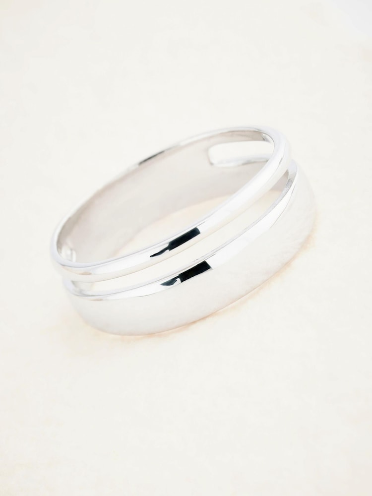 Sterling Silver Two Band Ring - Image 2 of 2