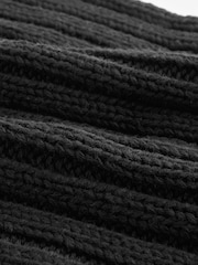 Black Ribbed Knitted Snood (1-16yrs) - Image 3 of 3