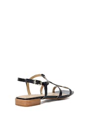 Dune London Black Ladi Skinny Strappy Sandals - Image 5 of 7