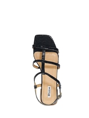 Dune London Black Ladi Skinny Strappy Sandals - Image 6 of 7