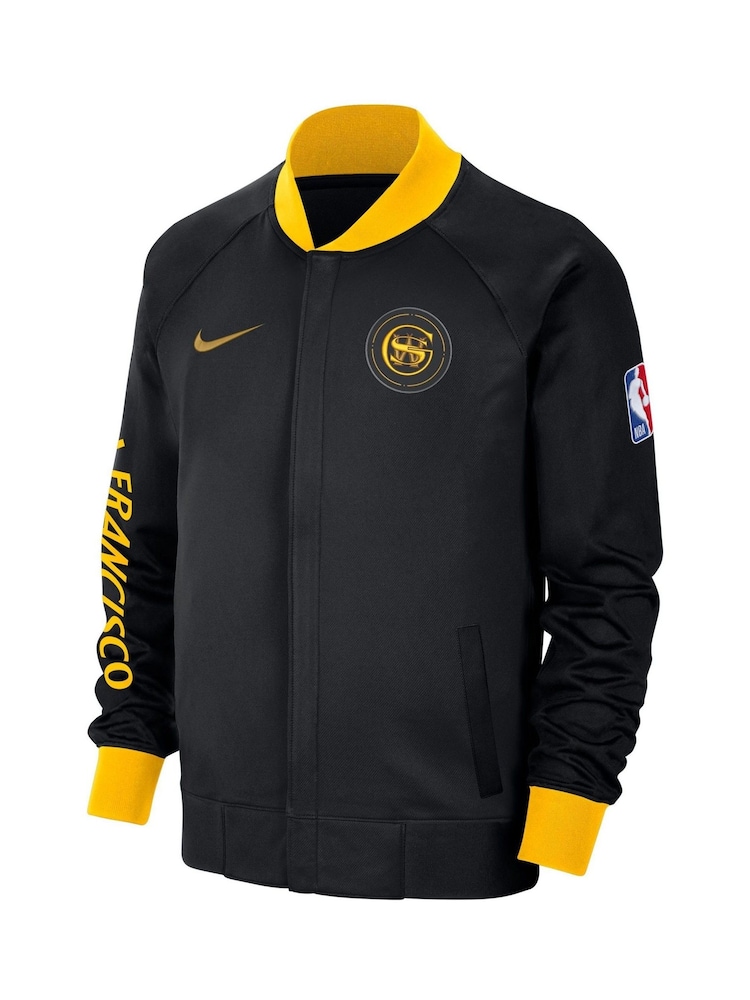 Fanatics Golden State Warriors City Edition Thermaflex Black Jacket - Image 2 of 3