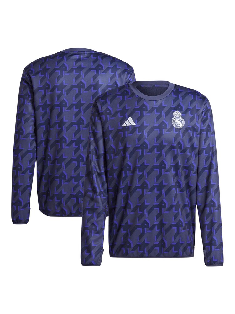 adidas Blue Real Madrid Pre Match Warm Top - Image 1 of 3
