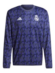 adidas Blue Real Madrid Pre Match Warm Top - Image 2 of 3