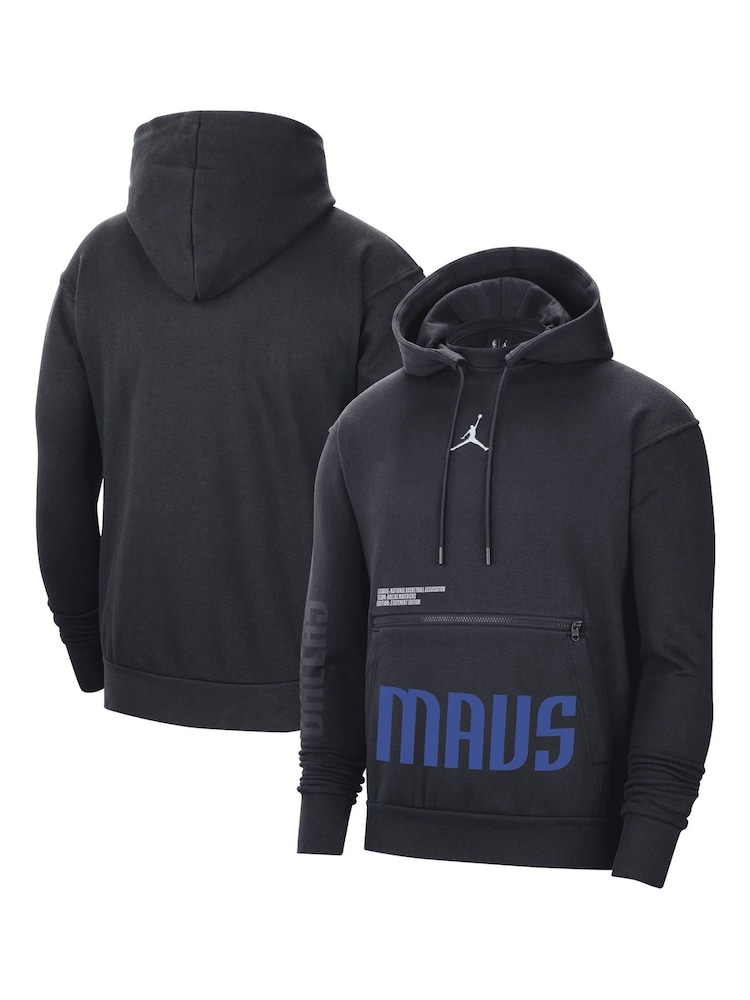 Fanatics Dallas Mavericks Statement Courtside Black Hoodie - Image 1 of 3