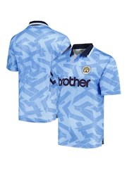 Fanatics Blue Manchester City 1992 Home Shirt - Image 1 of 3