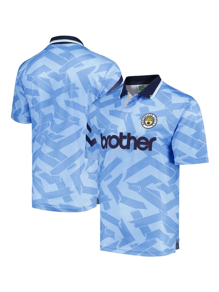 Fanatics Blue Manchester City 1992 Home Shirt - Image 1 of 3 Fanatics Blue Manchester City 1992 Home Shirt - Image 1 of 3