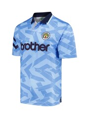 Fanatics Blue Manchester City 1992 Home Shirt - Image 2 of 3