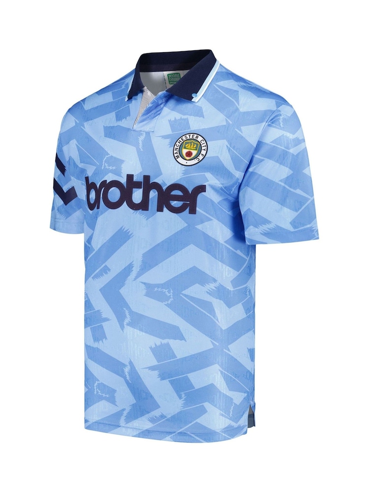 Fanatics Blue Manchester City 1992 Home Shirt - Image 2 of 3 Fanatics Blue Manchester City 1992 Home Shirt - Image 2 of 3