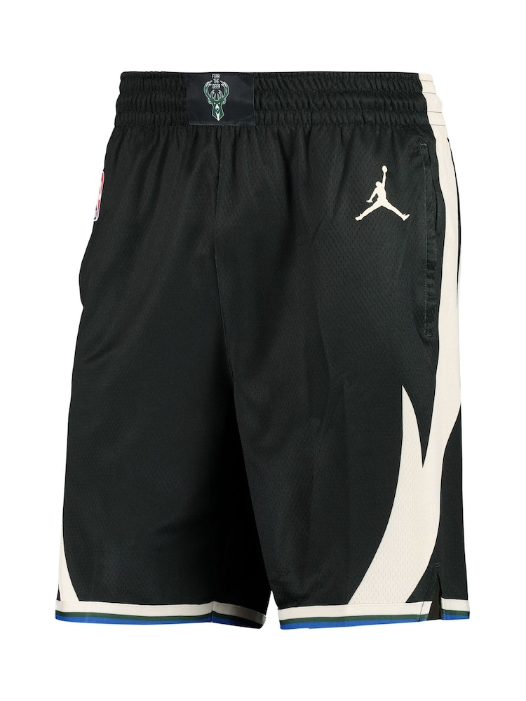 Fanatics Milwaukee Bucks Statement Black Shorts - Image 2 of 3