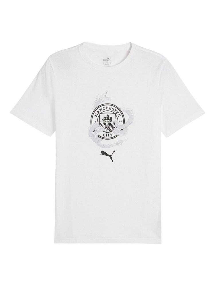Puma White Manchester City Year of the Dragon T-Shirt - Image 3 of 3