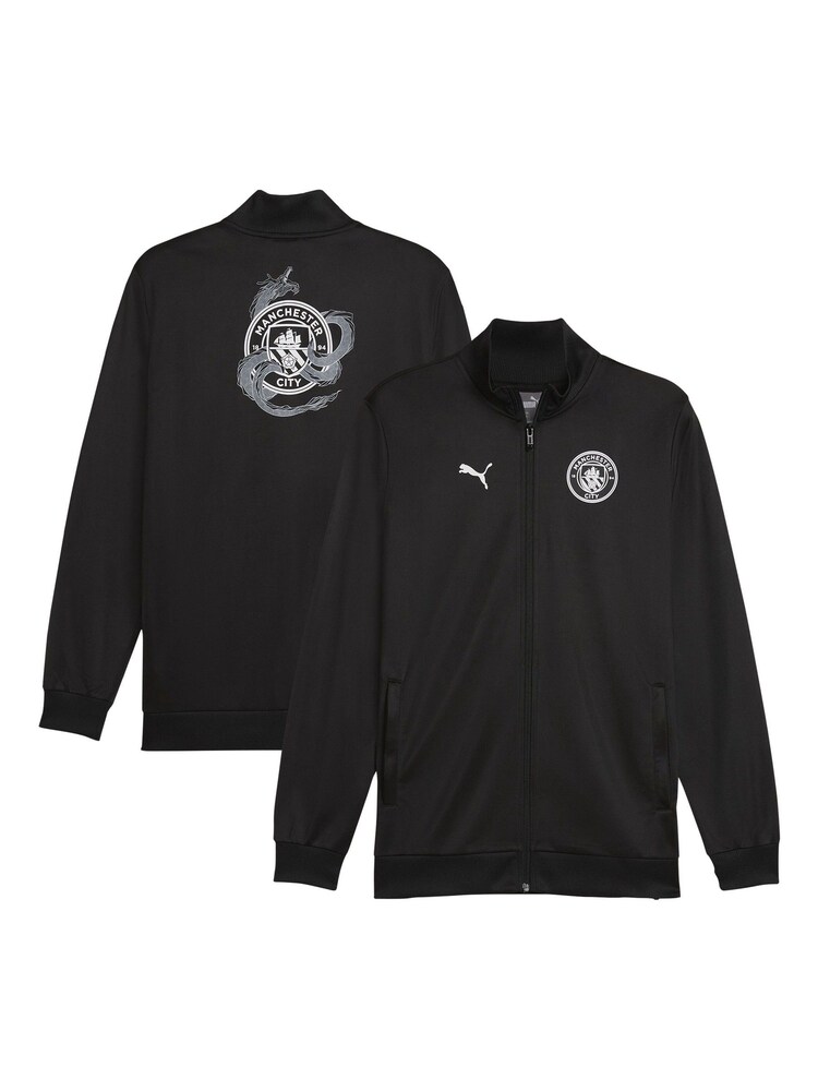 Puma Black Manchester City Year of the Dragon Jacket - Image 1 of 3 Puma Black Manchester City Year of the Dragon Jacket - Image 1 of 3