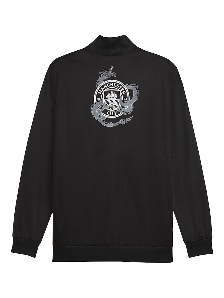 Puma Black Manchester City Year of the Dragon Jacket - Image 2 of 3 Puma Black Manchester City Year of the Dragon Jacket - Image 2 of 3