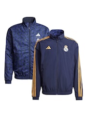 adidas Blue Real Madrid Reversible Anthem Jacket - Image 1 of 3