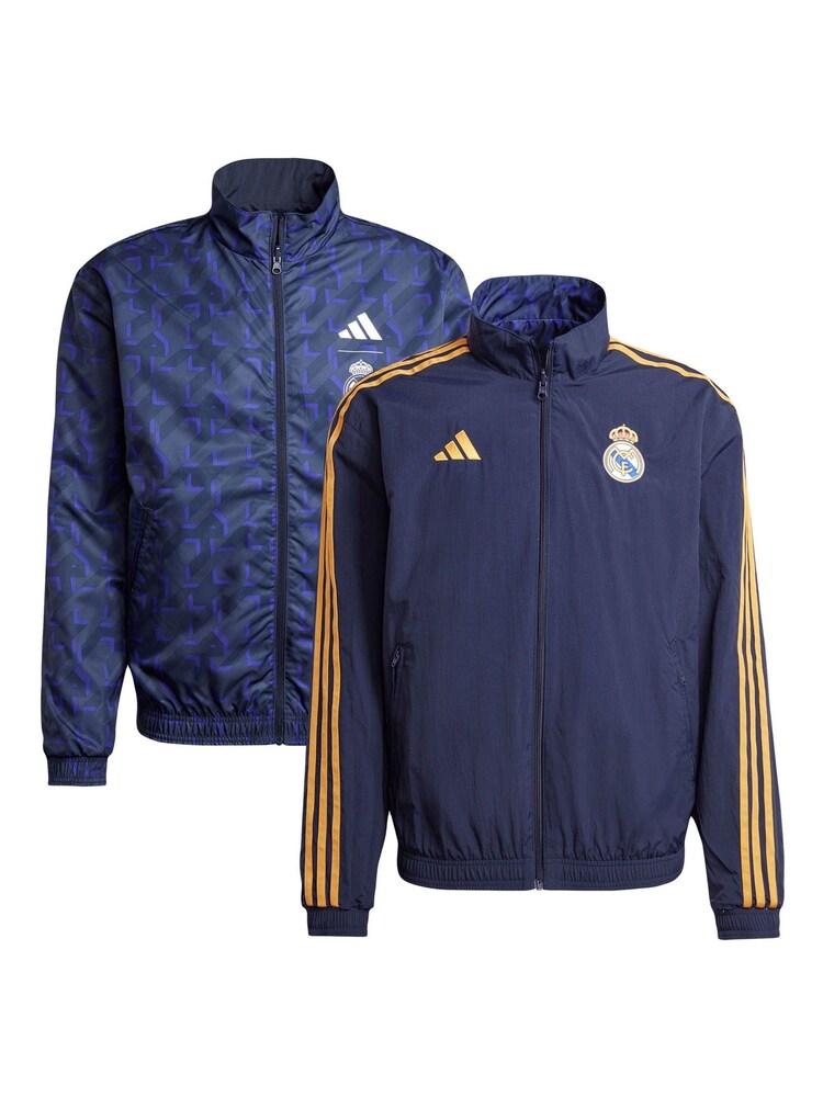adidas Blue Real Madrid Reversible Anthem Jacket - Image 1 of 3