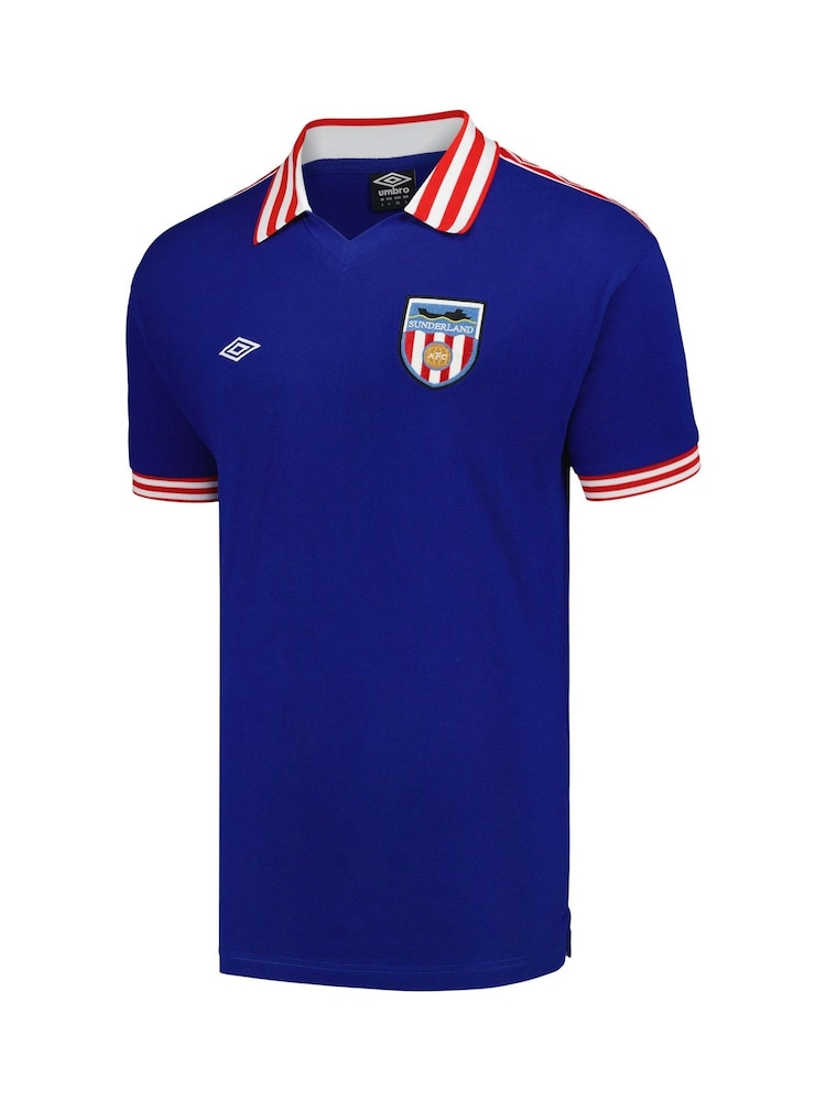 Fanatics Blue 100% Cotton Sunderland 1978 Away Shirt - Image 2 of 3 Fanatics Blue 100% Cotton Sunderland 1978 Away Shirt - Image 2 of 3