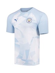 Puma Blue Manchester City Pre Match Jersey Shirt - Image 2 of 3