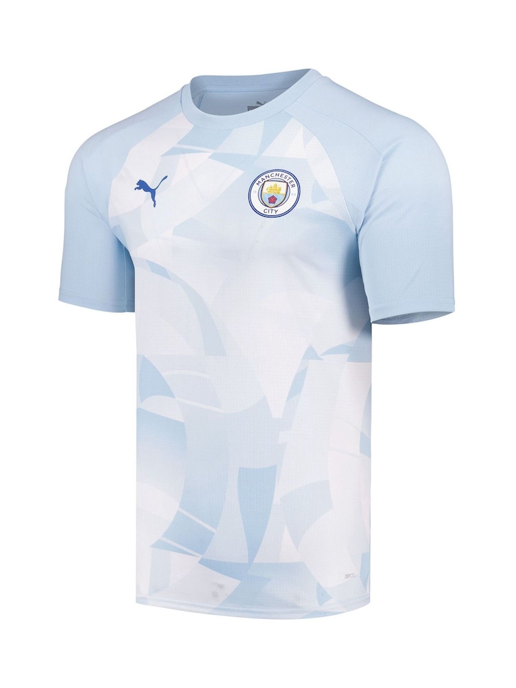 Puma Blue Manchester City Pre Match Jersey Shirt - Image 2 of 3