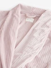 Champagne Supersoft Ribbed Dressing Gown - Image 6 of 7