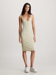 Calvin Klein Blue Zip Through Denim Dress - Image 1 of 1
