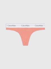 Calvin Klein Orange Logo Single Thong - Image 1 of 3