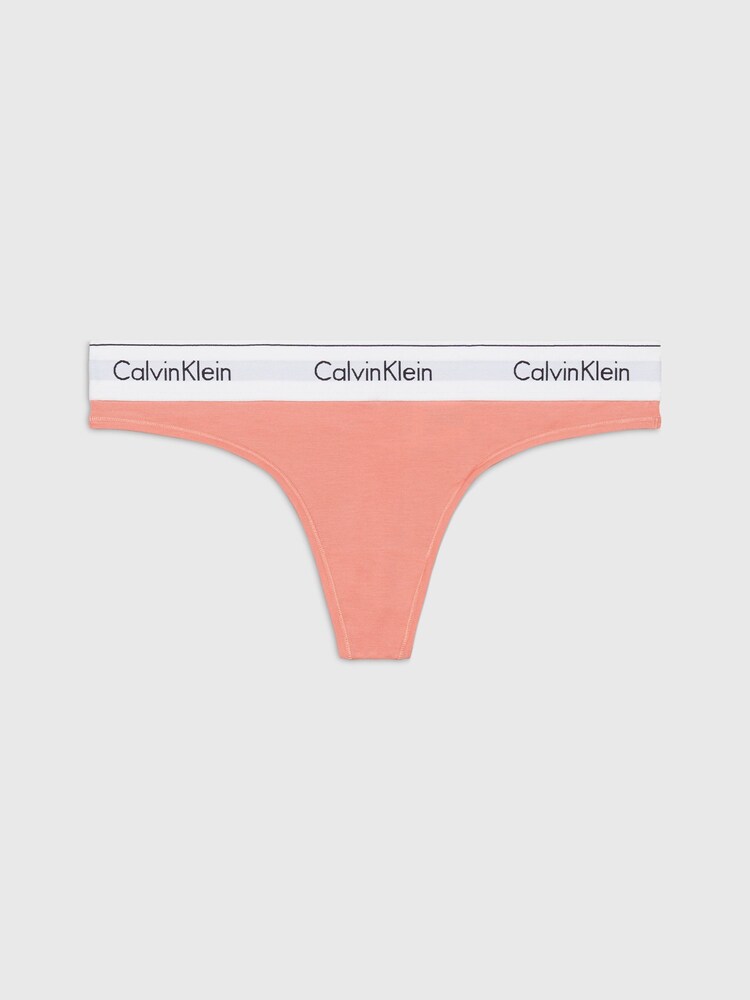 Calvin Klein Orange Logo Single Thong - Image 1 of 3
