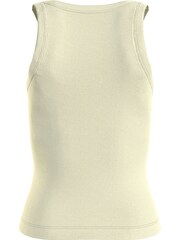 Calvin Klein Green Logo Rib Tank Top - Image 5 of 9