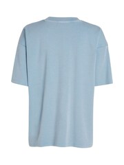 Calvin Klein Blue Boyfriend Rib Label T-Shirt - Image 5 of 7