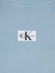 Calvin Klein Blue Boyfriend Rib Label T-Shirt - Image 6 of 7