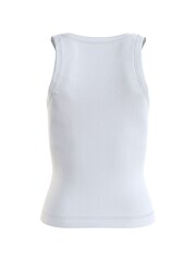 Calvin Klein White Logo Rib Tank - Image 5 of 10
