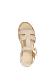 Dune London Pink Laplin T Bar Gladiator Sandals - Image 5 of 6
