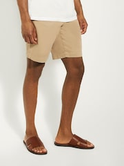 Marrón - Dune London Initially Tumbled Leather Flat Sandals - Imagen 1 de 7