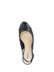 Dune London Black Casing Sling Back Block Heel Sandals - Image 5 of 6