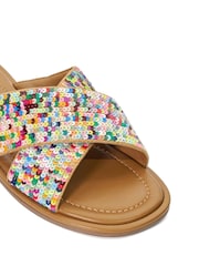 Dune London Black Lumas Sequin Slider Sandals - Image 7 of 7