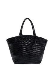 Dune London Black Dubrovnik Woven Basket Style Bag - Image 3 of 6