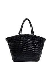 Dune London Black Dubrovnik Woven Basket Style Bag - Image 4 of 6