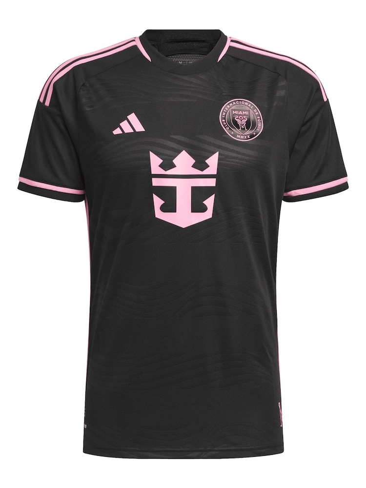 adidas Black Inter Miami CF Away Authentic Jersey 2024 Messi Football Shirt - Image 2 of 3