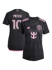 adidas Black Inter Miami CF Away 2024 Messi Womens Jersey - Image 1 of 3