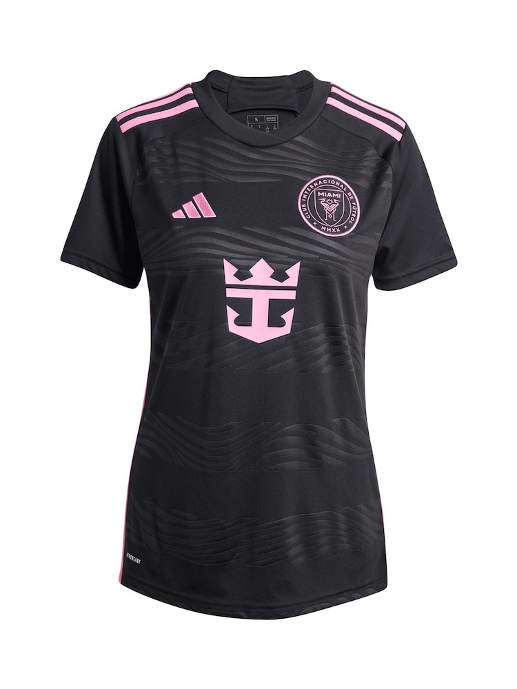 adidas Black Inter Miami CF Away 2024 Messi Womens Jersey - Image 2 of 3