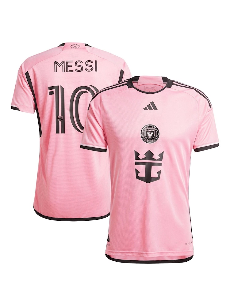 adidas Pink Inter Miami CF Home Authentic 2024 Messi Jersey - Image 1 of 3