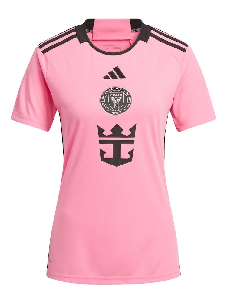adidas Pink Inter Miami CF Home 2024 Messi Womens Shirt - Image 2 of 3