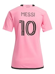 adidas Pink Inter Miami CF Home 2024 Messi Womens Shirt - Image 3 of 3