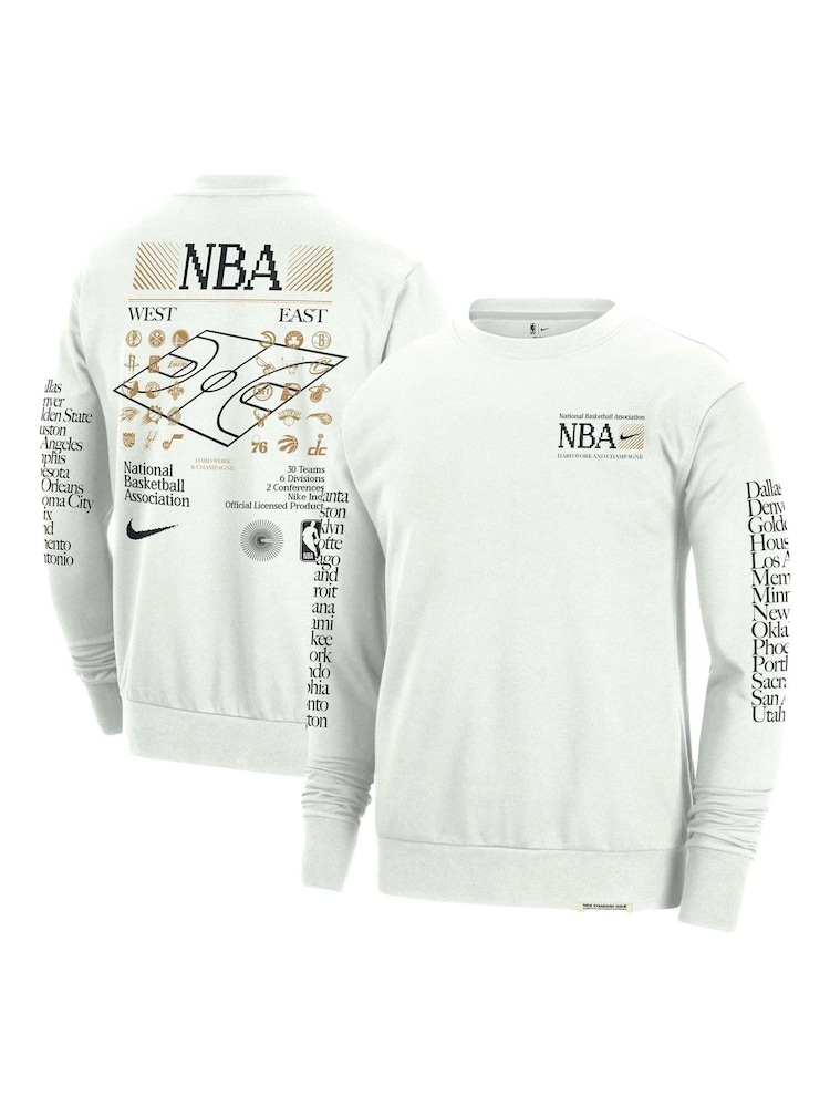 Fanatics NBA Team 31 Crew White Sweat Top - Image 1 of 3