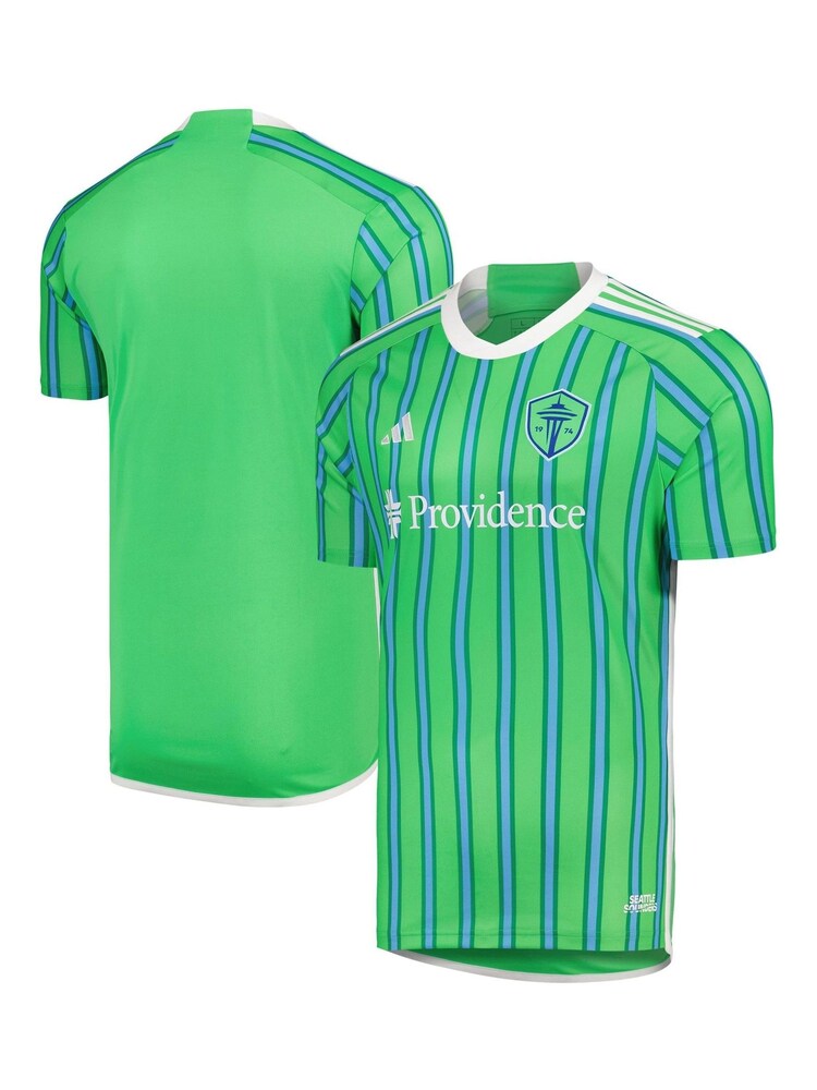 adidas Blue Seattle Sounders Home 2024 Shirt - Image 1 of 3