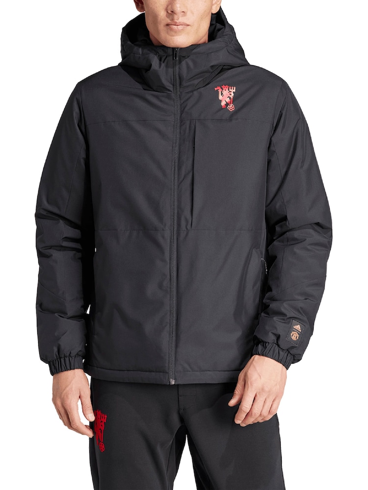 adidas Black Manchester United Cultural Stories Jacket - Image 1 of 3