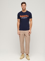 Camiseta clásica lavada con el logotipo principal de Superdry - Imagen 2 de 3